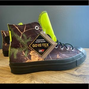 Converse Realtree x Chuck 70 GTX High Black/Lemon Venom/Egret Canvas Shoes